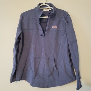 Vineyard Vines Blue Quarter-Zip Pullover